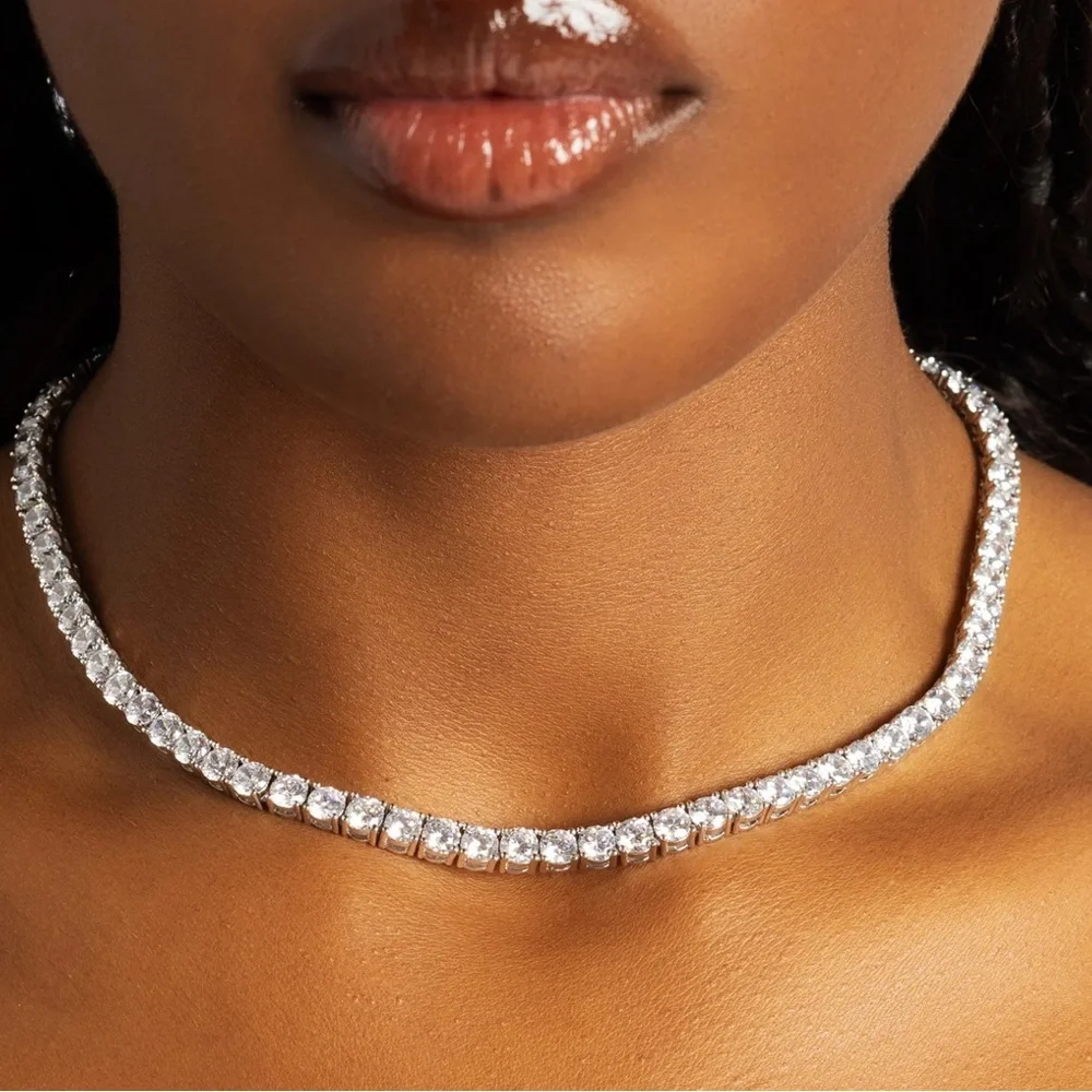 Classic 5mm Tennis Necklace 16”